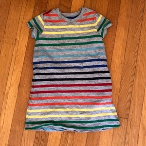 Striped cotton dress with pockets